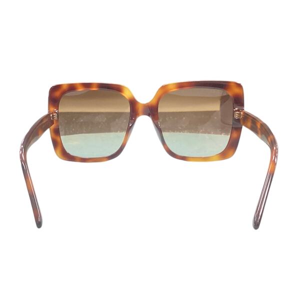 Gucci Oversized Rectangular GG0418S Sunglasses with Crystal Temples in Tortoise - Picture 5 of 5